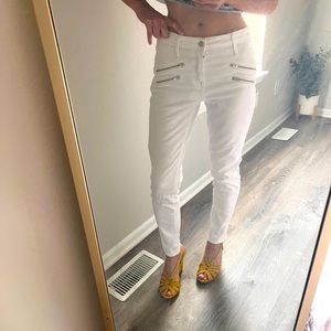 Mossimo White High Rise Skinny sz 4